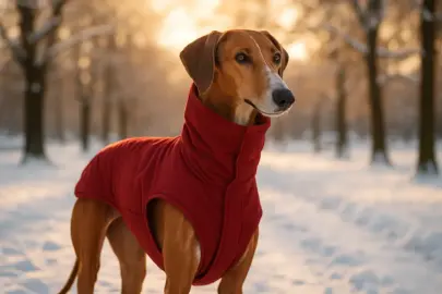 Azawakh im Winter: So schützt man den empfindlichen Windhund vor Kälte