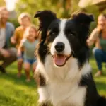 Border Collie als Familienhund