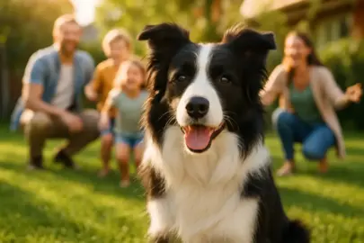 Border Collie als Familienhund