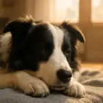 Border Collie kann nicht entspannen