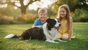Border Collie und Kinder
