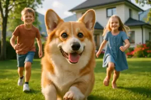 Corgi als Familienhund