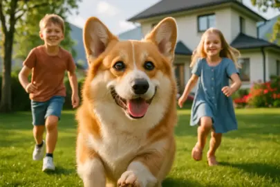 Corgi als Familienhund