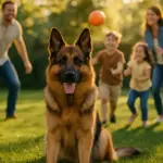 Deutscher Schäferhund als Familienhund