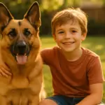Deutscher Schäferhund und Kinder