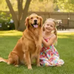Golden Retriever und Kinder