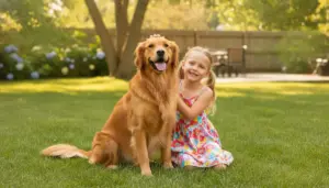 Golden Retriever und Kinder