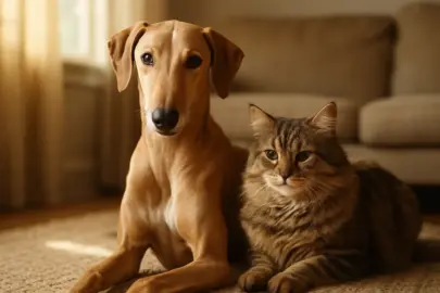 Kann ein Azawakh mit Katzen und anderen Haustieren zusammenleben?