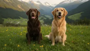 Labrador und andere Hunde