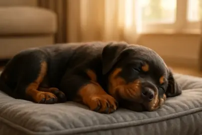 Rottweiler-Welpe überdreht ständig: Wie lernt er Ruhe?