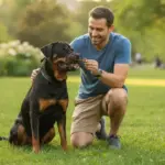 Rottweiler mit Maulkorb: Wann ist Maulkorbtraining sinnvoll?
