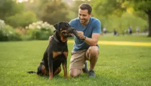 Rottweiler mit Maulkorb: Wann ist Maulkorbtraining sinnvoll?