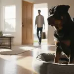 Rottweiler und Besuch: Warum akzeptiert mein Hund keine Fremden im Haus?