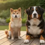Shiba Inu und andere Hunde