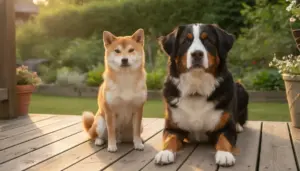 Shiba Inu und andere Hunde