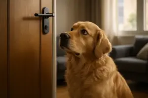 Warum bellt mein Hund plötzlich, wenn ich das Haus verlasse?