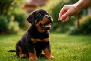 Wie erzieht man einen Rottweiler-Welpen richtig?