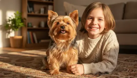 Yorkshire Terrier und Kinder