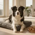 Border Collie in der Wohnung