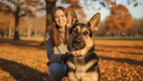 Deutscher Schäferhund in der Pubertät