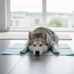 Husky in der Wohnung