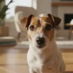 Jack Russell kann nicht entspannen