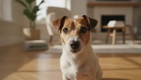 Jack Russell kann nicht entspannen
