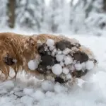 Schneeklumpen an den Hundepfoten: Was kann man dagegen tun?
