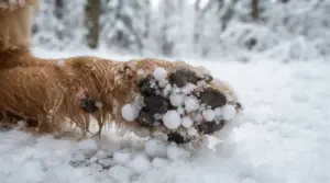 Schneeklumpen an den Hundepfoten: Was kann man dagegen tun?