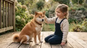 Shiba Inu und Kinder