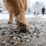 Splitt und Streusalz: Warum Winterwege für Hundepfoten gefährlich sind
