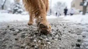 Splitt und Streusalz: Warum Winterwege für Hundepfoten gefährlich sind