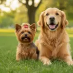 Yorkshire Terrier und andere Hunde