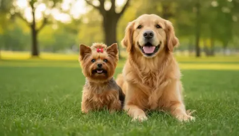 Yorkshire Terrier und andere Hunde